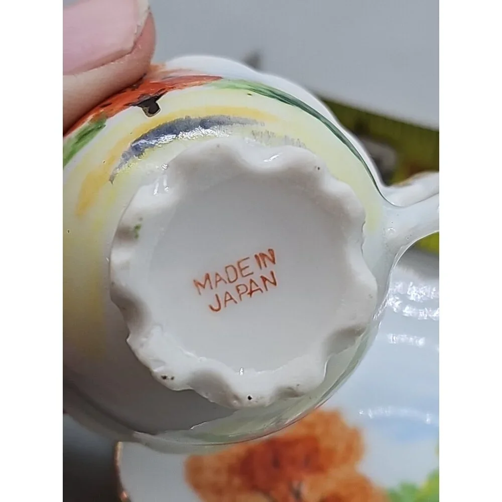 Vintage Child's Teacup and Saucer Set Lot Of 3 Occupied Japan So Tiny‎